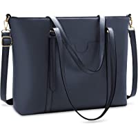 NUBILY Bolsos Universidad Mujer Grande para Ordenador Portátil 15.6 Pulgadas Impermeable Bolso Shopper PU Piel Bolsos de…